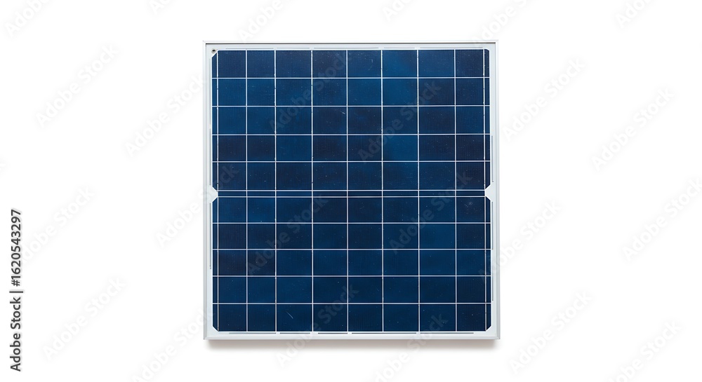Minimal Solar Panel Tile Isolated on White Background Minimal Solar Panel Tile Isolated on White Background