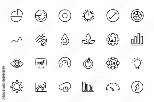 A minimal vector collection showcasing optimized performance and effectiveness. Perfect for dashboards, presentations, and operational design systems.