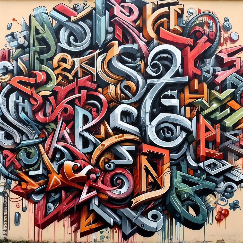 Obraz premium Graffiti Art a single composition