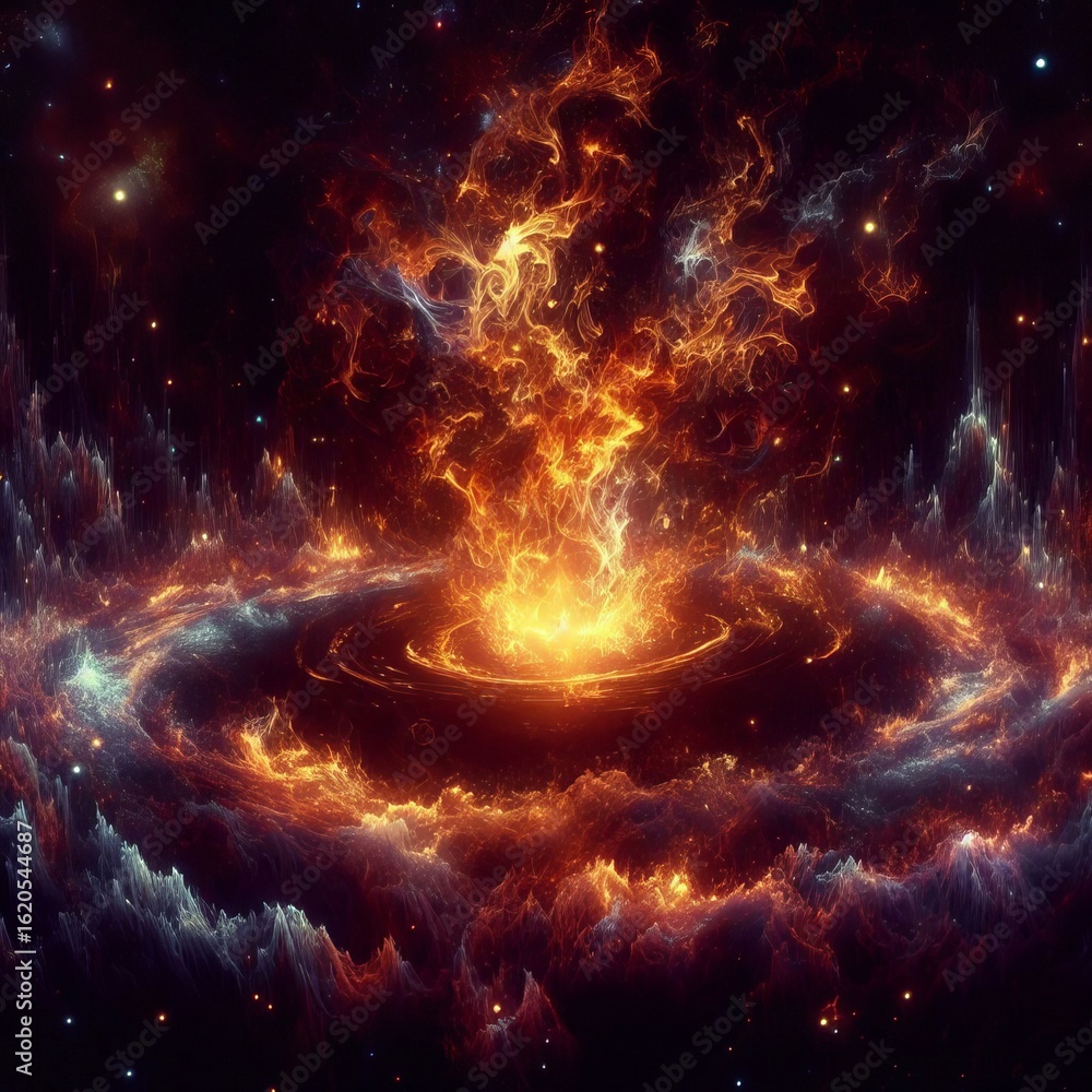 Obraz premium Dark Matter in cosmic contexts