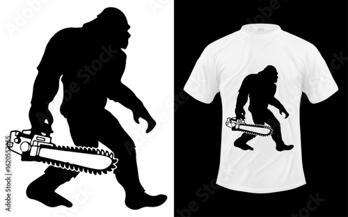 Lumberjack Bigfoot Chainsaw Sasquatch Logger Funny