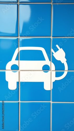 New energy vehicle charging logo