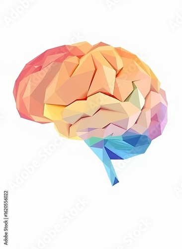 Vibrant Abstract Brain Design