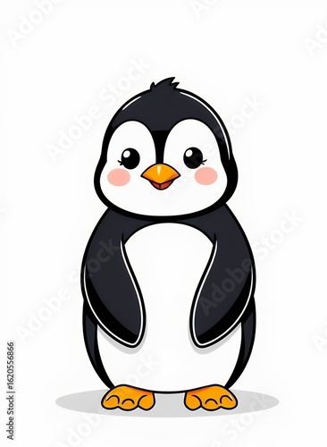 Adorable Cartoon Penguin