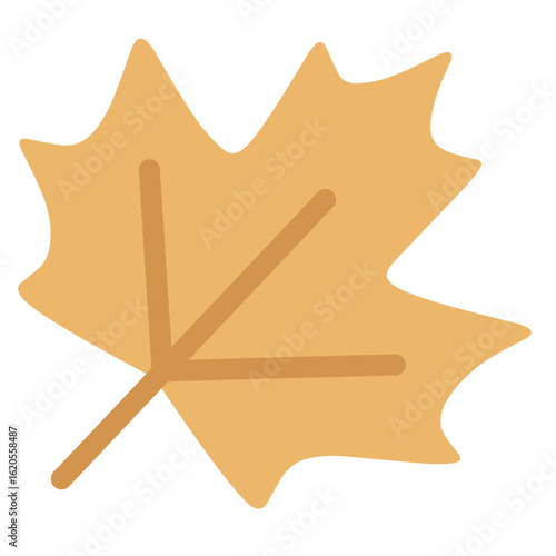 Bright yellow flat maple leaf, commonly associated with autumn trees and seasonal changes.