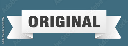 original ribbon isolated on transparent background. original ribbon