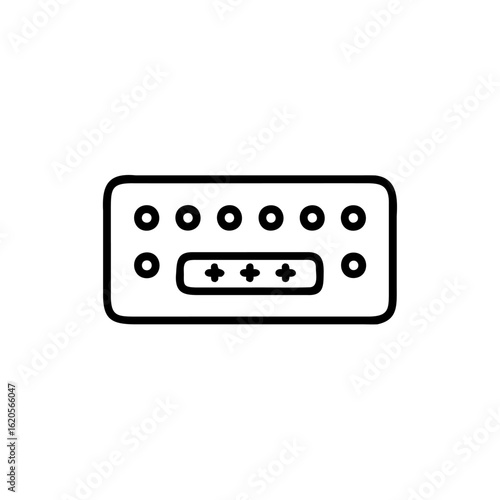 Minimalist icon a password keypad security access