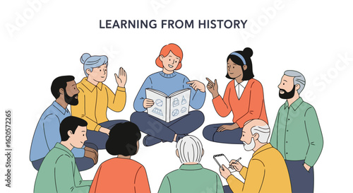 Circle of Knowledge: Group Learning from History