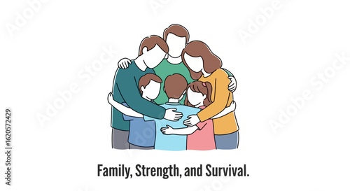 Family Embrace: A Circle of Love and Support