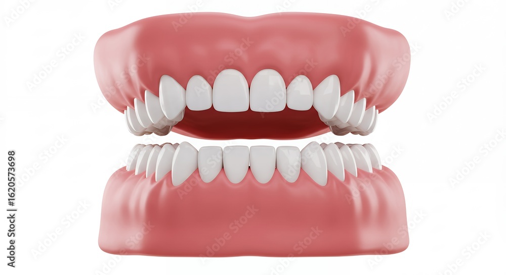 Obraz premium Human teeth model close up