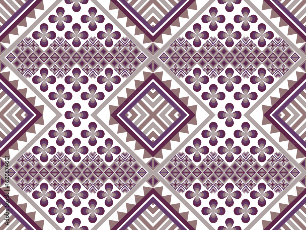 Obraz premium Geometric Ethnic pattern, Native American tribal fabric, tile, carpet, vector, illustration design, on background, Pattern fabric pixel, design for background, clothing, decorative, drapery, cloth