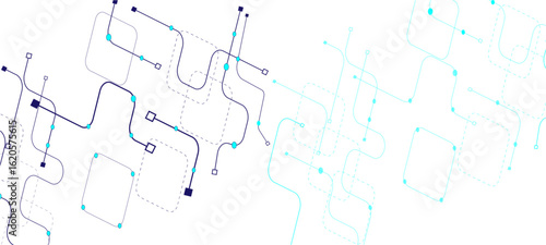 Abstract background with technology circuit board texture. Modern electronic motherboard texture. Creative idea for internet technology. 