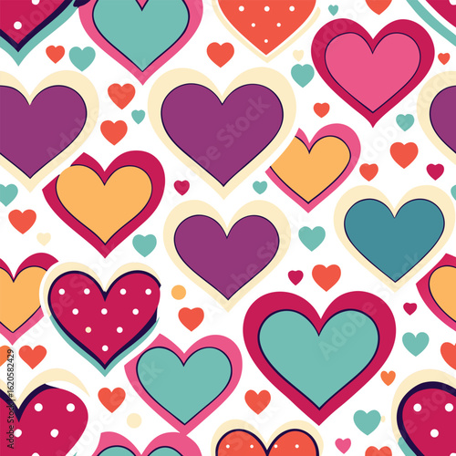 Heart Shape Seamless Pattern icon