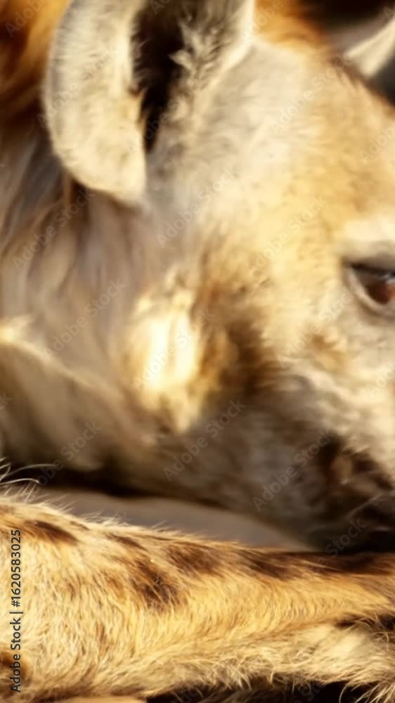 Hyena closeup portrait Hyena closeup portrait