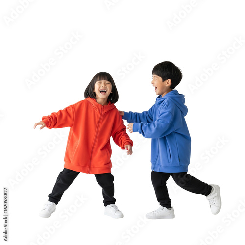 two children playing together