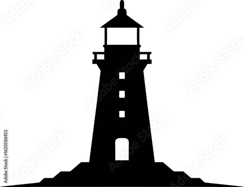 lighthouse silhouette vector, lighthouse black symbol, lighthouse icon