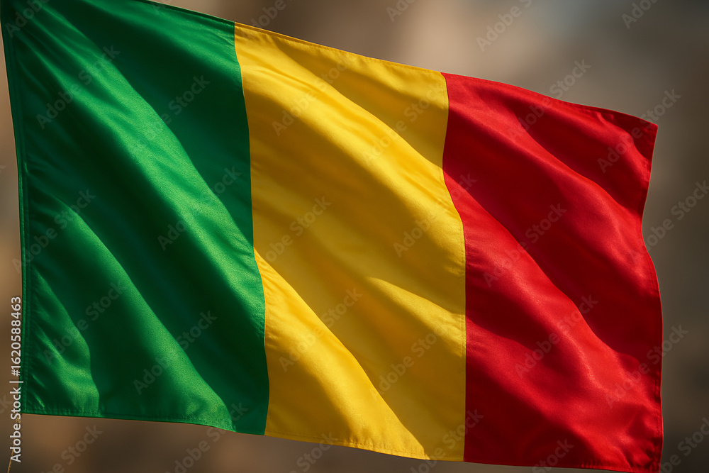 Fototapeta premium flag of mali