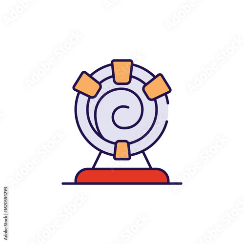 Portal icon design with white background stock illustration