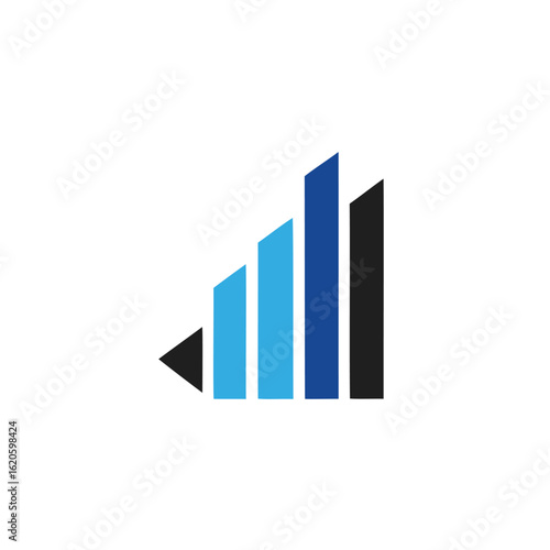 Free Download Vector art of graphical representation of business growth and success isolated on white background - GFXLoad