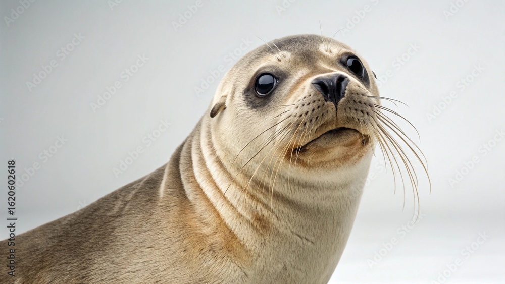 Naklejka premium Hooded Seal on studio background