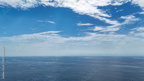 Fototapeta Naklejka Na Ścianę i Meble -  sea and sky ocean drone aerial background nobody