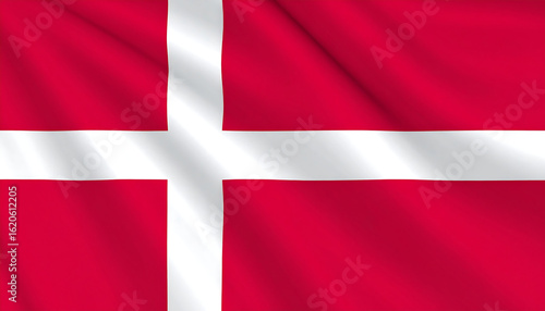 Red-white Danish cross flag—historic simplicity, Nordic identity
