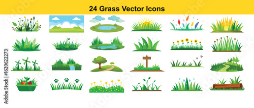 Green grassy landscapes and natural elements nature plants