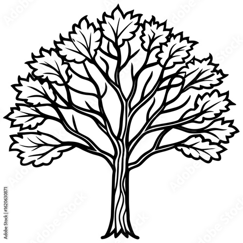 Minimal 3D Tree on White
