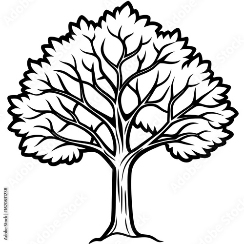 Minimal 3D Tree on White
