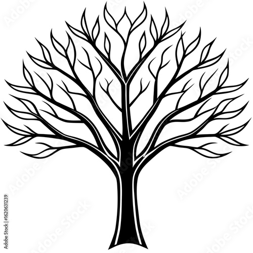 Minimal 3D Tree on White