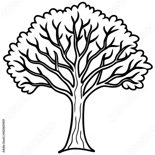 Minimal 3D Tree on White