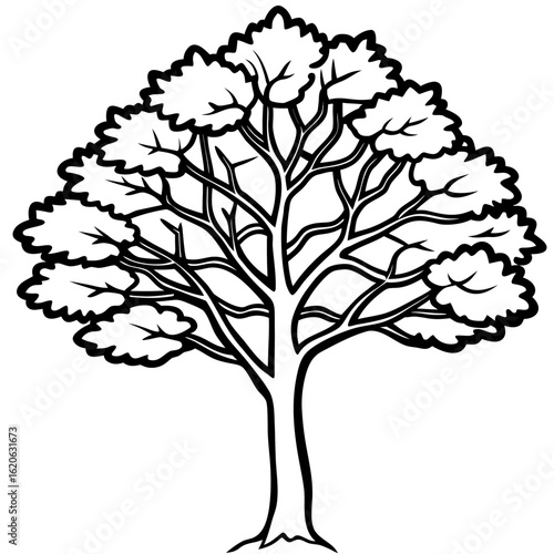 Minimal 3D Tree on White