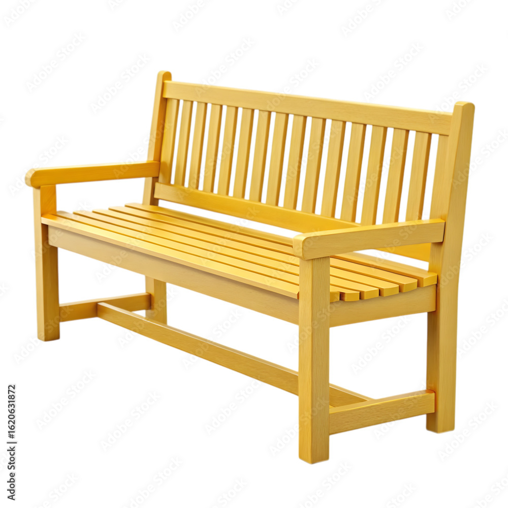 Wooden garden bench in a park setting offering a place to rest and enjoy the beauty of nature in a relaxing atmosphere isolated on transparent background Wooden garden bench in a park setting offering a place to rest and enjoy the beauty of nature in a relaxing atmosphere isolated on transparent background