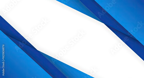 Elegant Blue and White Abstract Background with Geometric Shapes for Presentations