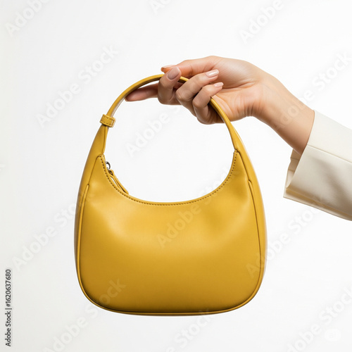 female hand holding a bag