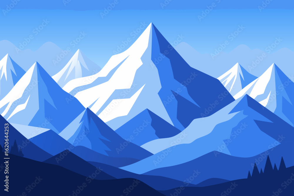 Fototapeta premium mountain landscape with blue sky