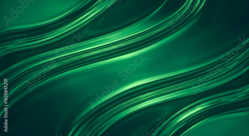 Vibrant Green Wave Pattern Abstract Background Design Texture