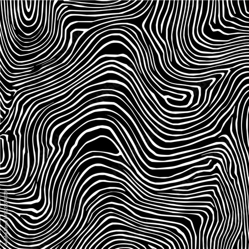 Wallpaper Mural Abstract background featuring a high contrast black and white pattern of wavy and curving lines artfully arranged Torontodigital.ca