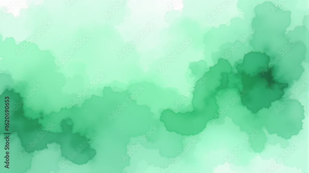 Obraz premium Elegant Watercolor Green Background for Design