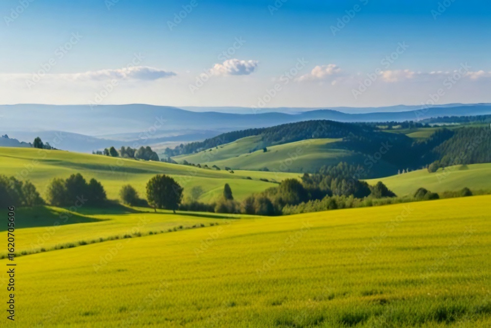 Fototapeta premium landscape with mountains and blue sky