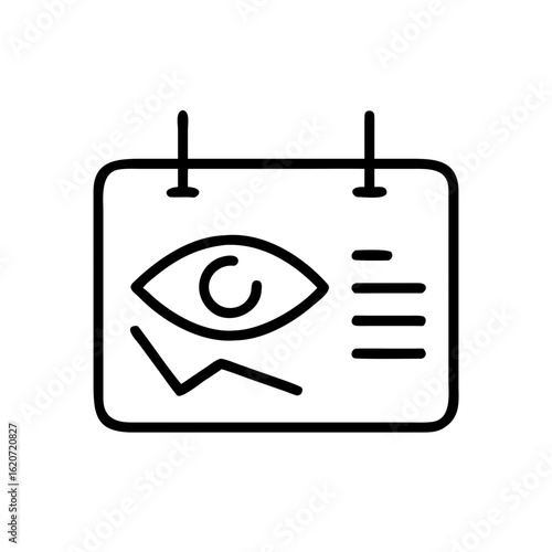 Eye chart vision test ophthalmology eyesight checkup eye exam optometry clinic diagnostic tool healthcare vision