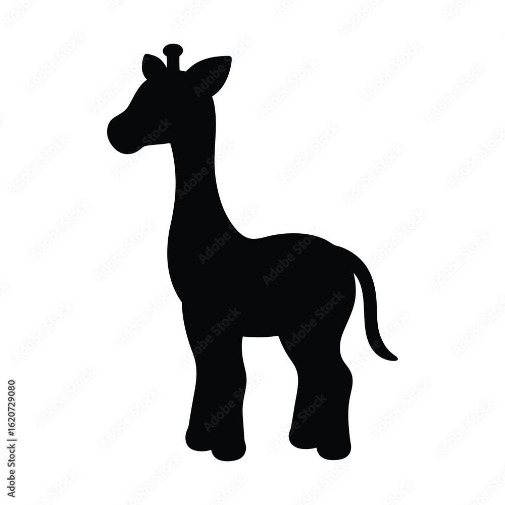Fototapeta premium giraffe isolated on white background