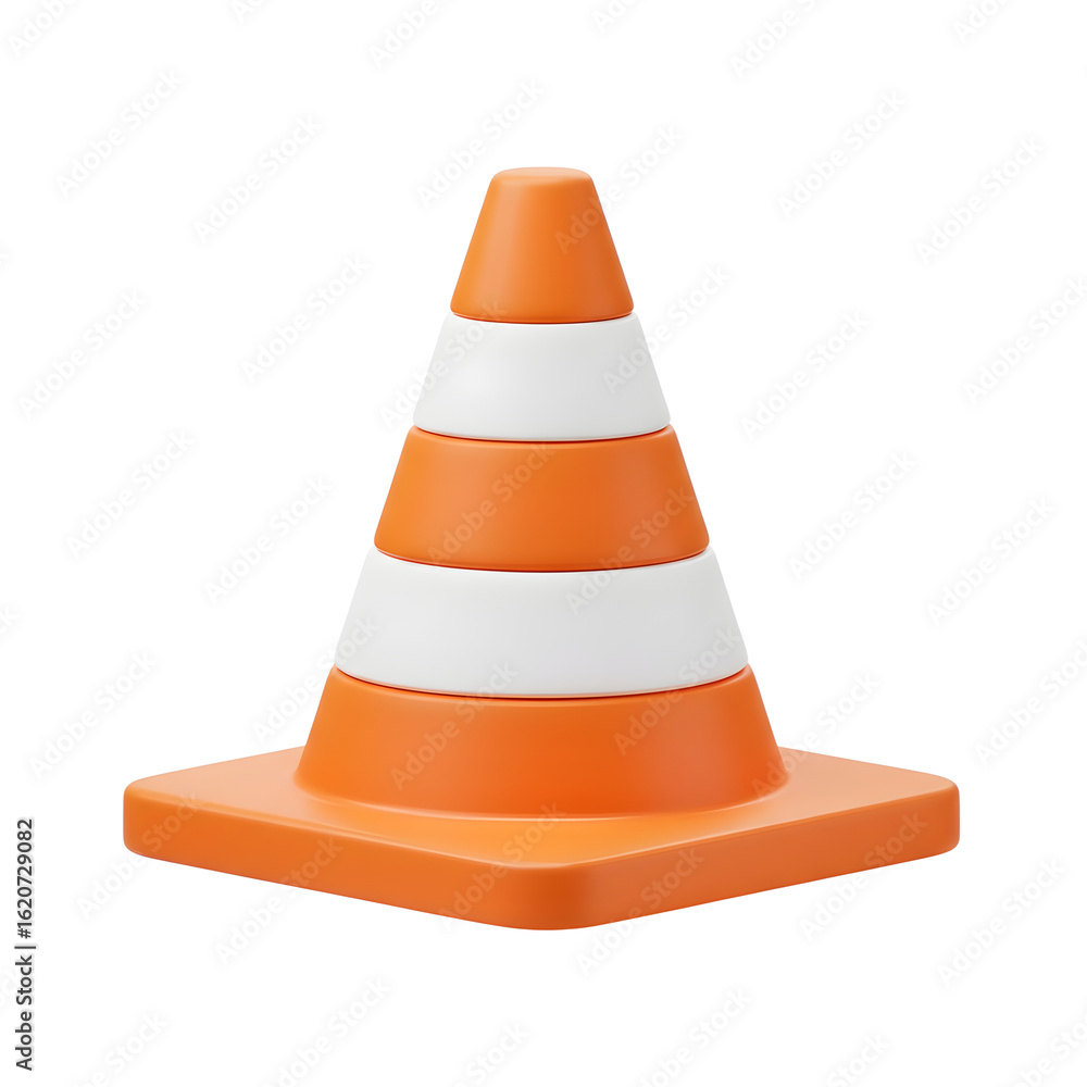 Traffic Cone Stack 3d rendered, isolated on transparent background
Traffic Cone Stack 3d rendered, isolated on transparent background