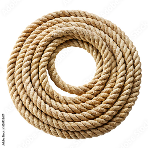 Lasso Rope Isolated on White Background Cutout High Resolution