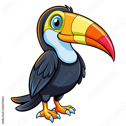 toucan bird on white background