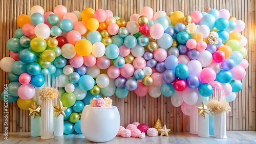 colorful birthday cake