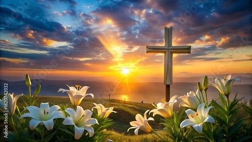 cross on the sky