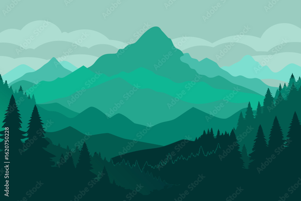 Fototapeta premium mountains in the mountains