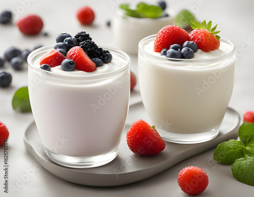 Wallpaper Mural yogurt with berries Torontodigital.ca