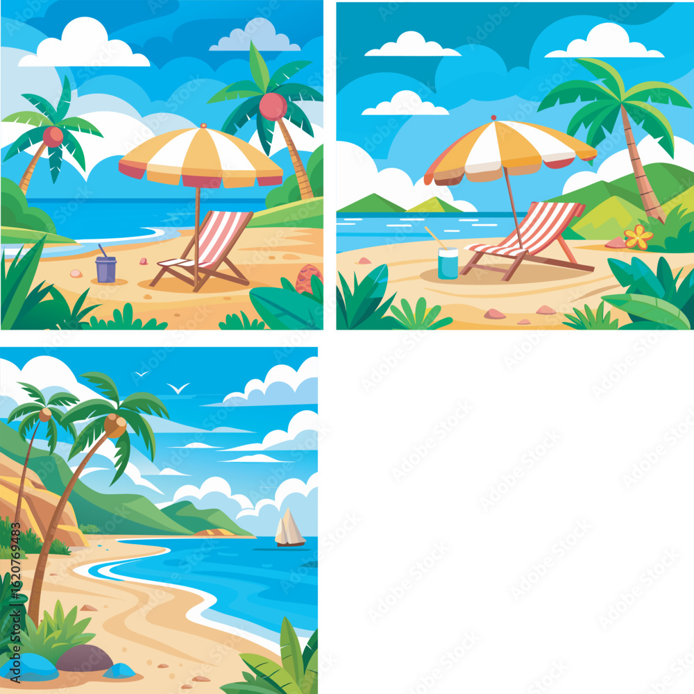 Obraz premium tropical beach background
